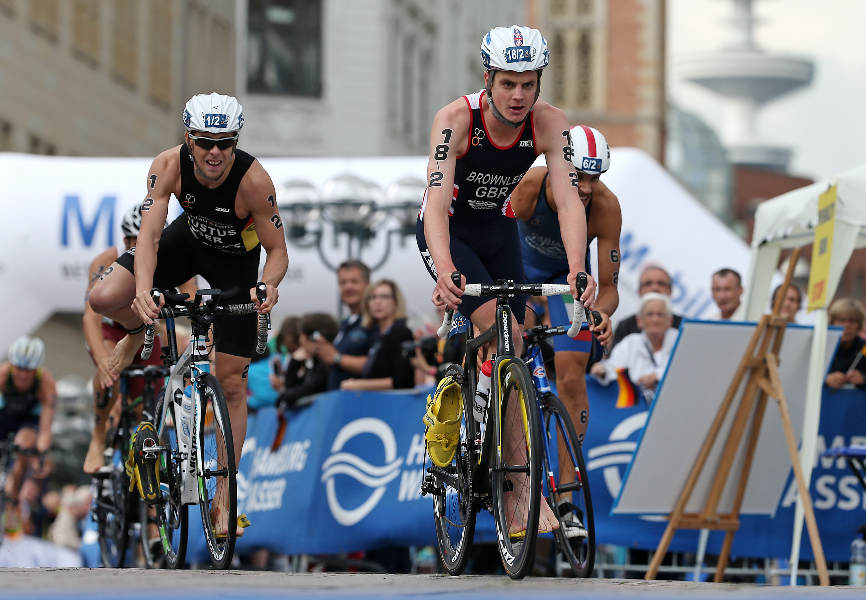 Mixed Team Triathlon WM 2019 Hamburg Wasser World Triathlon